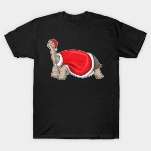 Turtle Christmas Santa hat T-Shirt